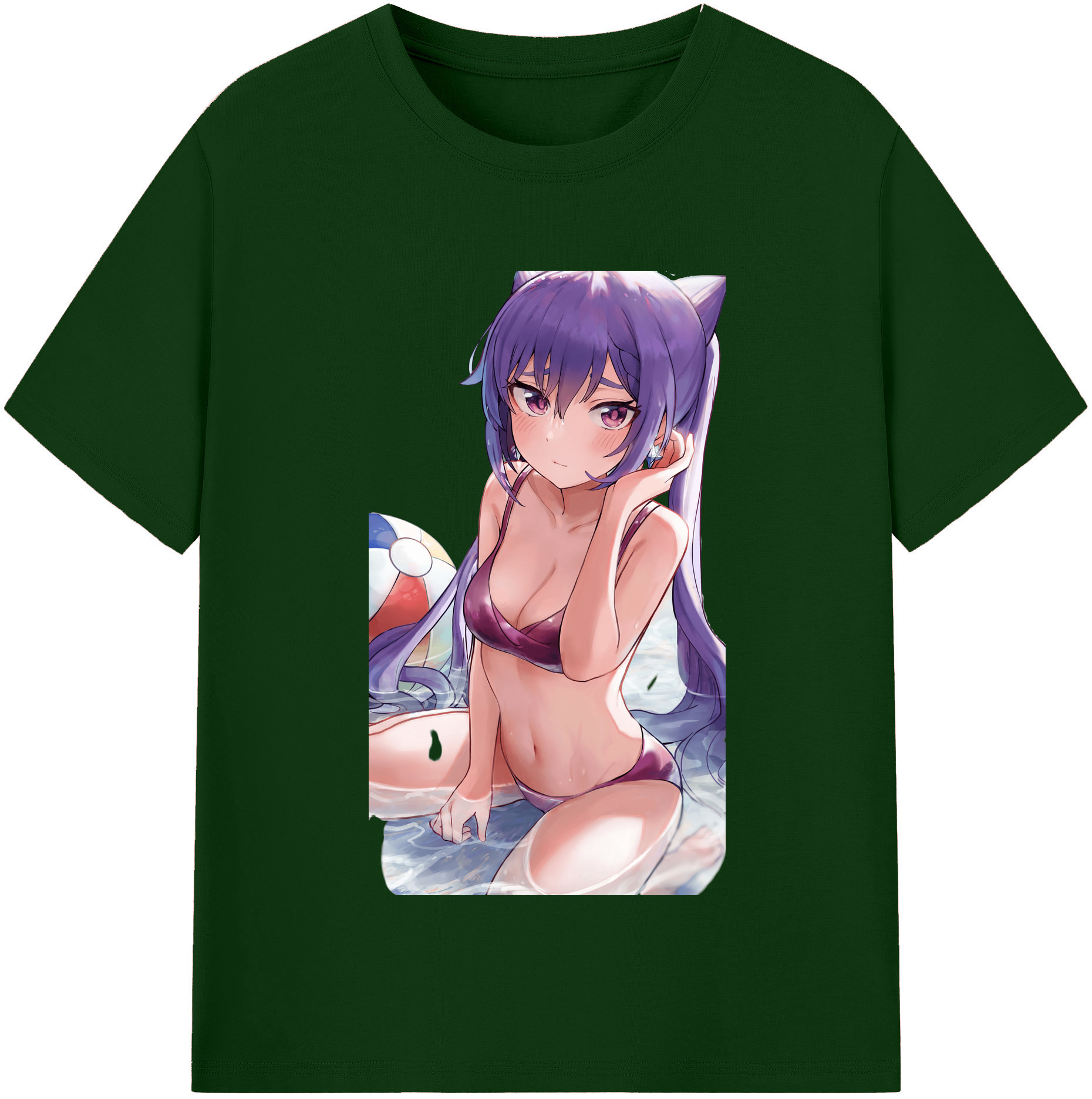 げんし神 刻晴 こくせい genshin Kokusei 綿100％半袖Tシャツ（フロントプリント）